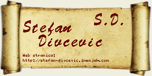 Stefan Divčević vizit kartica
